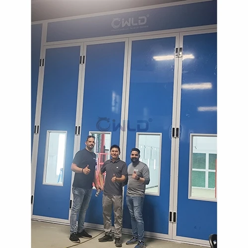 WLD Brand Big Semi Draft Paint Spray Booth installert i Amerika